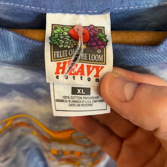 Vintage 90s Laconia Bike Week Tie Dye Shirt 1998 75th Anniversary Mens XL - Picture 10 of 10